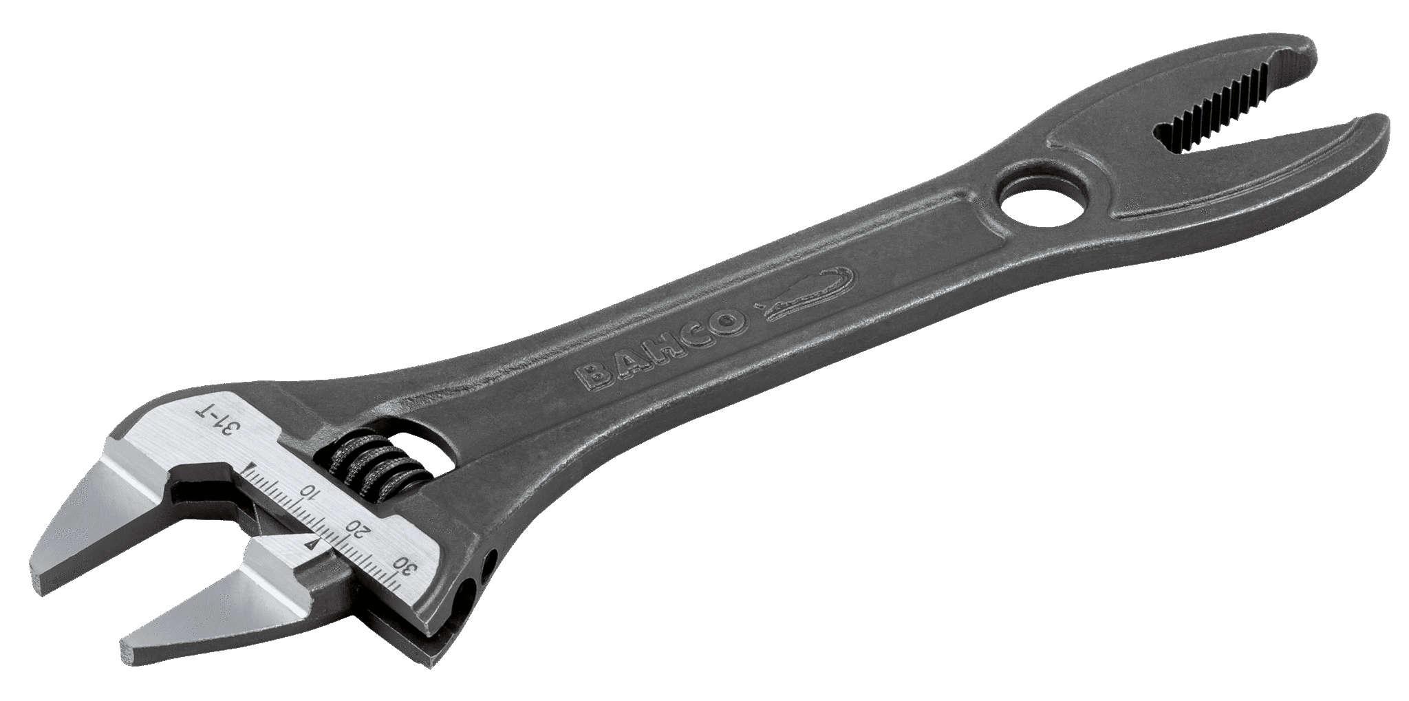 Bahco 31T IP Thin Jaw Adjustable Spanners with Serrated Pipe Jaws