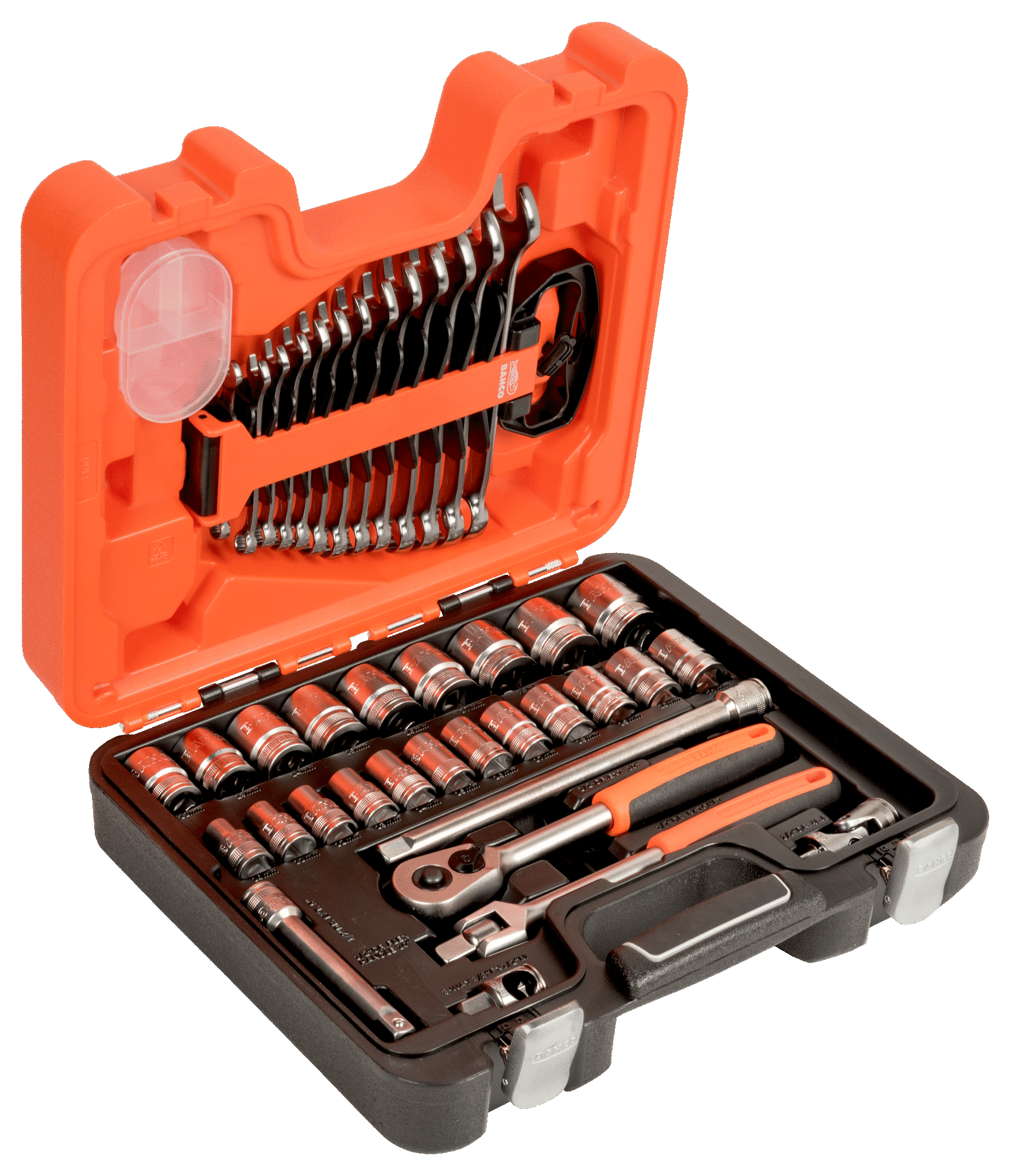Bahco S400 Square Drive Socket Set with Metric Hex Profile and